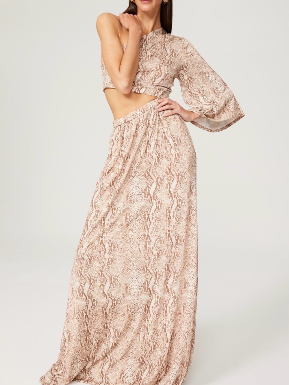 L'AGENCE Fontana One Shoulder Dress